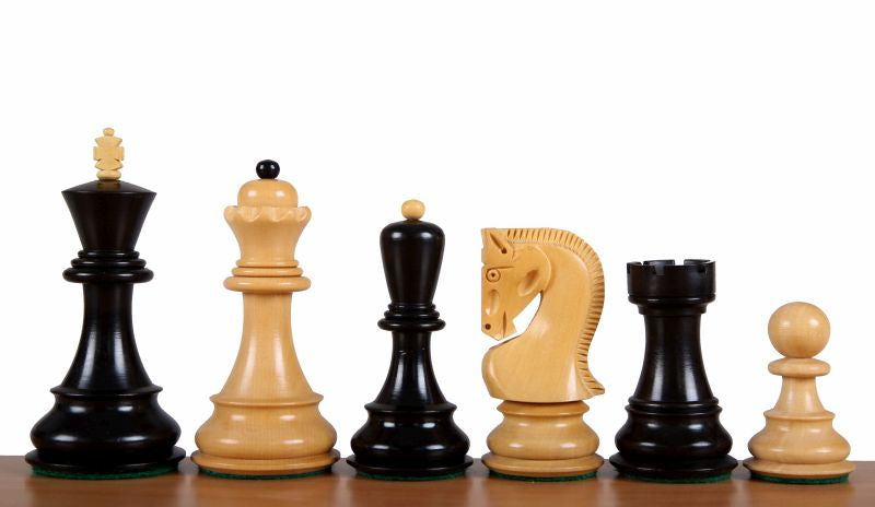 Jeu d'échecs de tournoi avec les pièces Zagreb en bois de buis naturel et teinté de taille 5 (48x48cm) - L'ensemble complet - Jeu d'échecs de tournoi avec les pièces Zagreb en bois de buis naturel et teinté de taille 5 (48x48cm) - L'ensemble complet