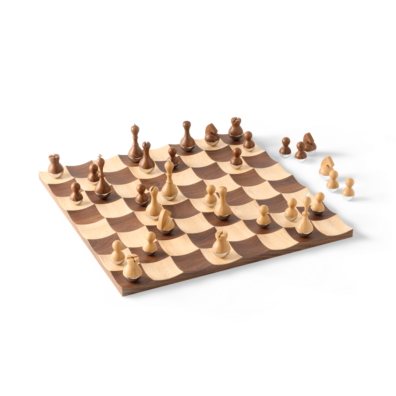 Jeu d'échecs design Wobble - Jeu d'échecs design Wobble