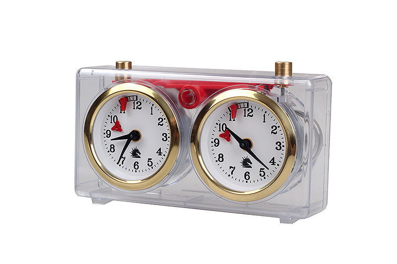 Pendule BHB de tournoi, en plastique transparent clair, de petite taille - Pendule traditionnelle mécanique - Pendule BHB de tournoi, en plastique transparent clair, de petite taille - Pendule traditionnelle mécanique
