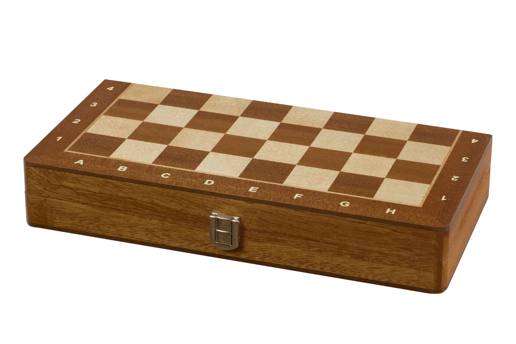 Jeu d'échecs MAGNETIQUE en bois d'acajou, pliant, de petite taille (31 x 31cm) - Ensemble Complet - 79ed24b2851a0e132d1de3d222e1f9ea