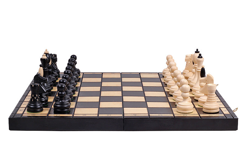 Jeu d'échecs CLASSIQUE en bois de charme, de grande taille (50 x 50m) - Ensemble Complet - 6b916222547fc4d376dbeca8676e7279