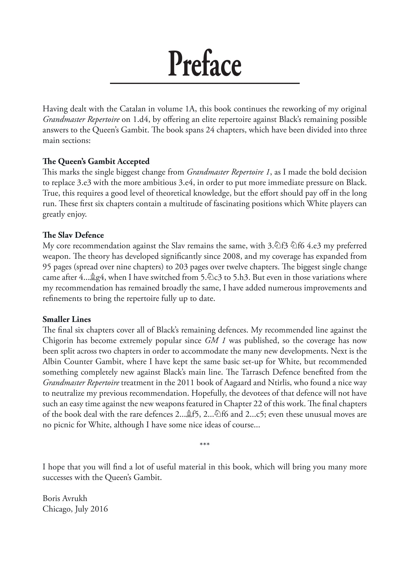 Grandmaster Repertoire 1B – The Queen’s Gambit by Boris Avrukh - hardcover - Grandmaster Repertoire 1B – The Queen’s Gambit by Boris Avrukh - hardcover