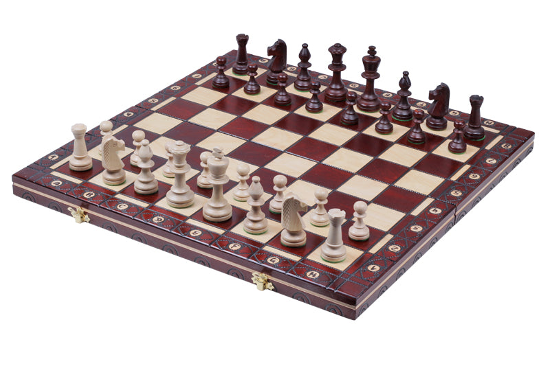 Jeu d'échecs CONSUL en bois de charme, de grande taille (48 x 48cm) - Ensemble Complet - bf34af952214c2f372c27d25941b06ce