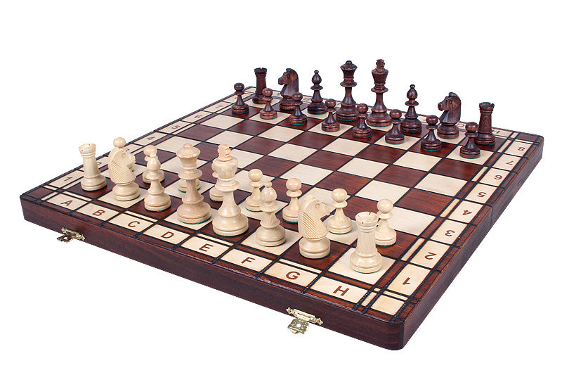 Jeu d'échecs JUPITER en bois de charme, de taille moyenne (42 x 42cm) - Ensemble Complet - d86e15829c7d8b2c7af0a6ec3b6c1350