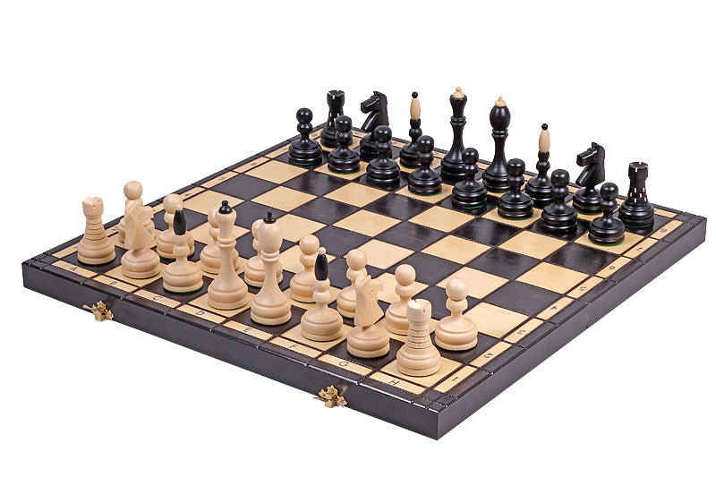 Jeu d'échecs CLASSIQUE en bois de charme, de grande taille (50 x 50m) - Ensemble Complet - 6af93be5f5704424f082389bc6add7aa
