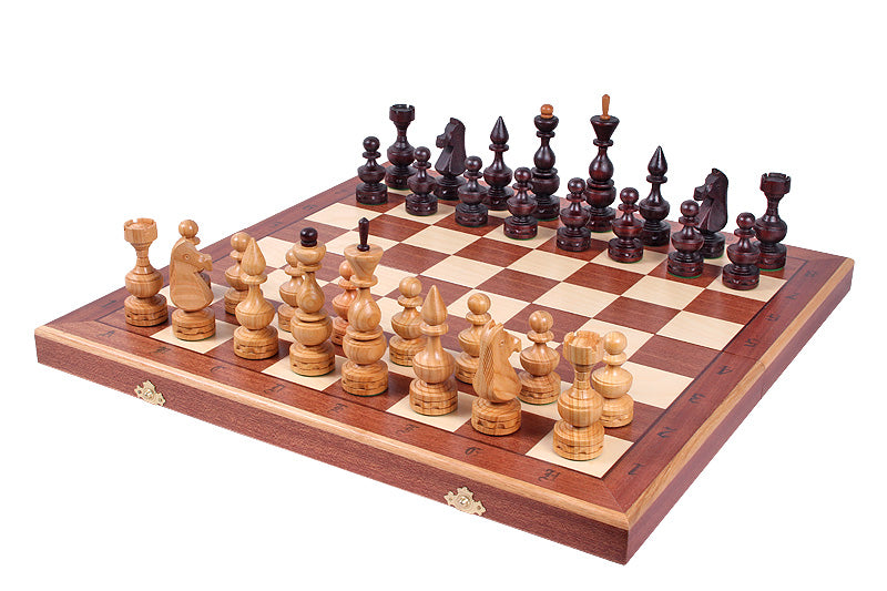 Juego de ajedrez de madera plegable Apertura 48 x 48 cm - Juego de ajedrez de madera plegable Apertura 48 x 48 cm