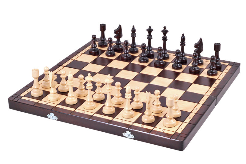 Jeu d'échecs DE CLUB en bois de charme, de grande taille (48 x 48cm) - Ensemble Complet - ee44e03b20c9632129dfb815e438d2ca