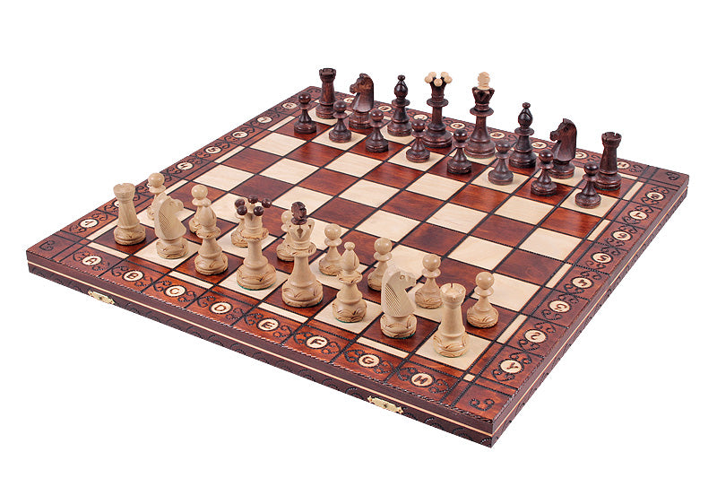 Jeu d'échecs CONSUL en bois de charme, de grande taille (48 x 48cm) - Ensemble Complet - 9e763a4756b73e9d5dd4688689226676