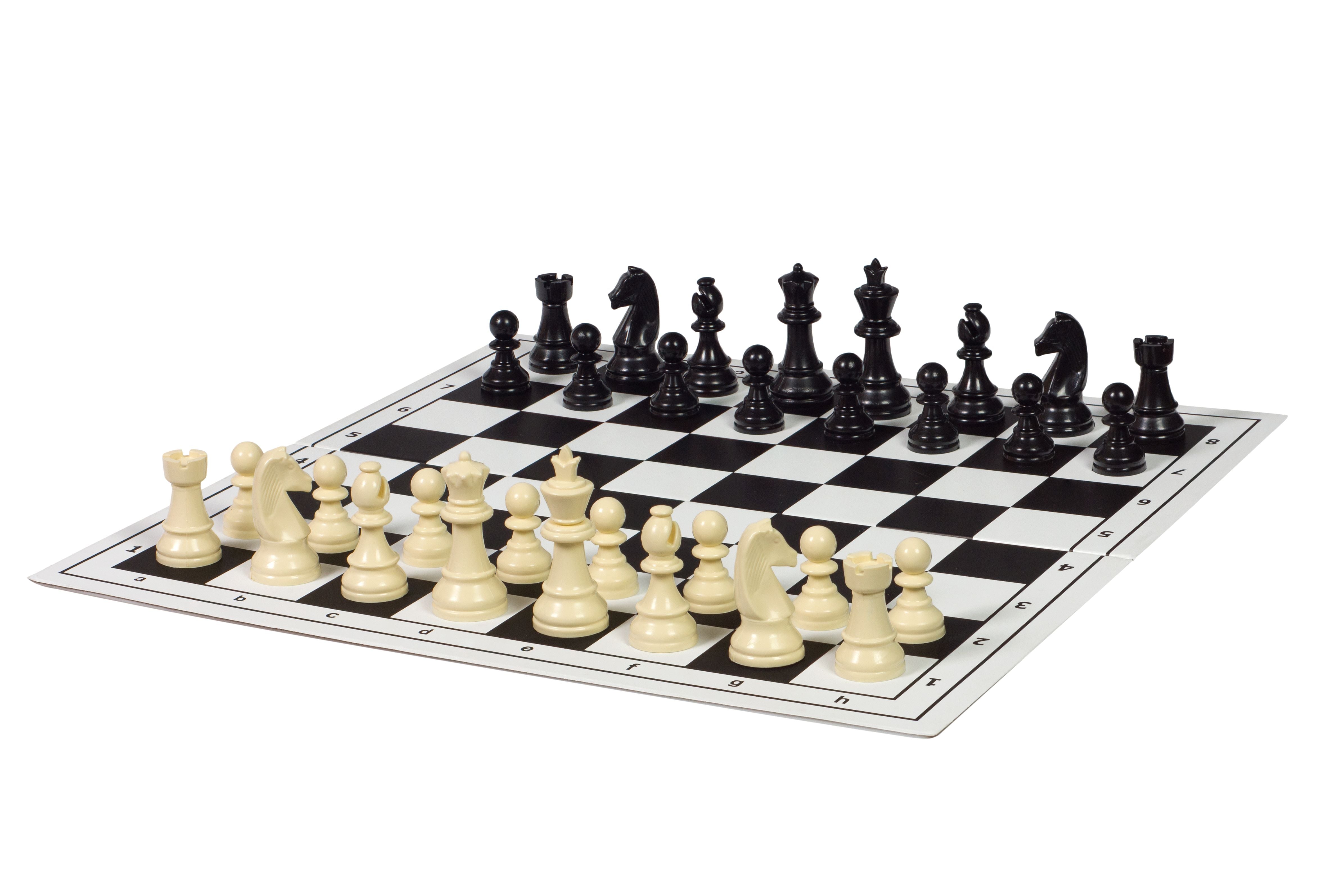 Figurines d'échecs Staunton n° 3, en plastique (roi 65 mm) - f12bea4b72f5804cc6a23445f957ab45