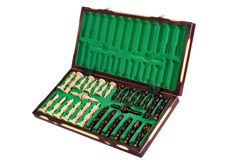 Jeu d'Echecs GALANT  en bois bois de charme, de grande taille (57 x 57cm) - Ensemble Complet - e58b9e53c5748d4c9239094409c65e7d