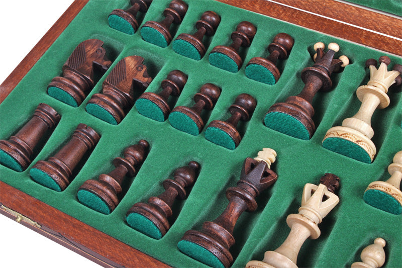Jeu d'échecs SENATEUR en bois de charme, de taille moyenne (41 x 41cm) - Ensemble Complet - 47c8c4be470679422d3c63c6f0a576bb