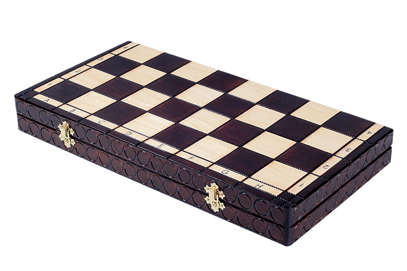 Jeu d'Echecs ROYAL en bois de charme, de grande taille (44 x 44cm) - Ensemble Complet - fe39f61f732a14fc13b9e736a29ec7d1