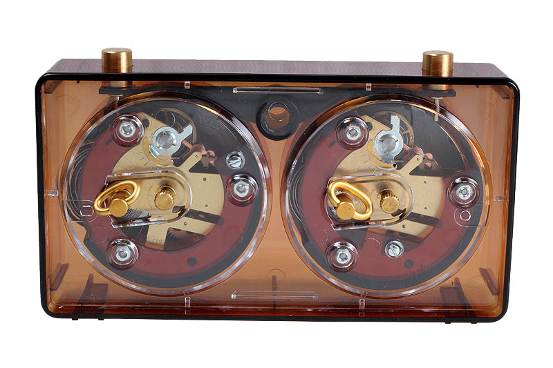 Pendule BHB de tournoi, en plastique ambré transparent, de petite taille - Pendule traditionnelle mécanique - 82139ed22844ca5bbcf14267b88938ca