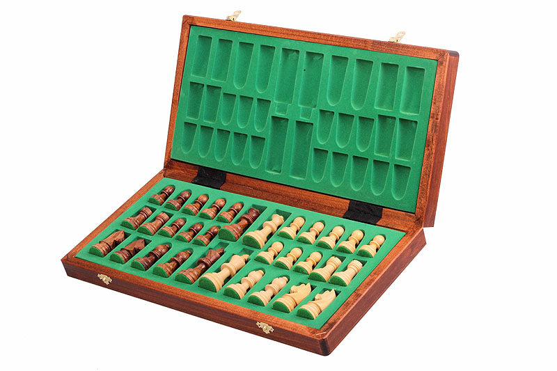 Jeu d'échecs de tournoi avec les pièces German Knight (Timeless) en bois d'acacia et buis de taille 5 (48x48cm) - L'ensemble complet - 1bdff63f7dcb8f1cdabd2f9730701a49