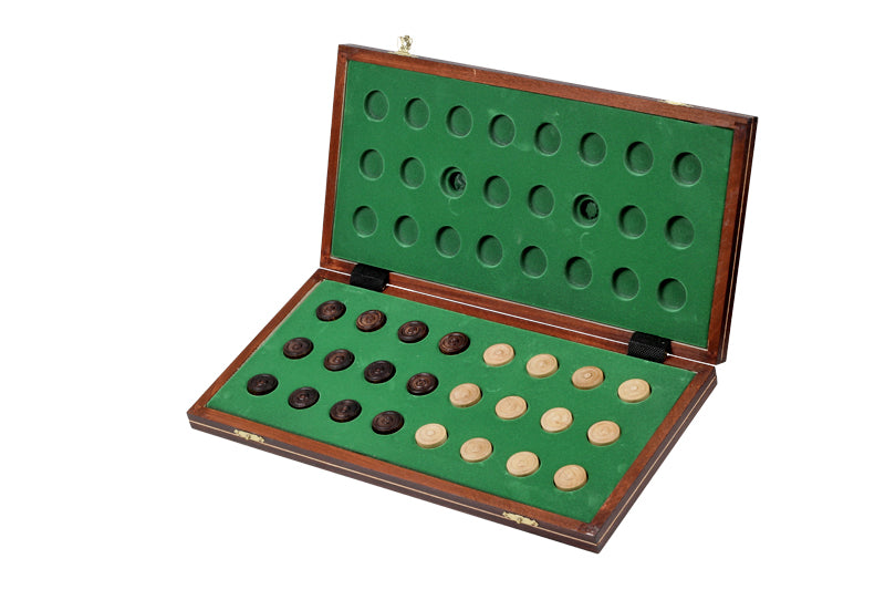 Jeu de dames en bois de charme - damier 8 x 8 cases , de taille moyenne (40 x 40cm) - Ensemble Complet - e0259ac3452a3e2bbb7402e8abefdb7f