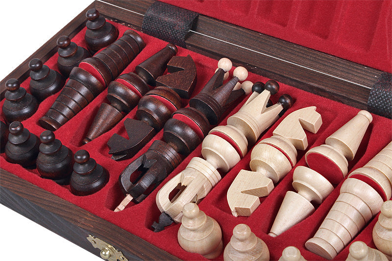 Jeu d'Echecs ROYAL MAXI en bois de charme et de hêtre, de taille moyenne (31 x 31cm) - Ensemble Complet - 0a0a6bbcaa4ca0c2a8503f21e41ea794