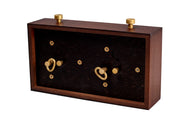 Wooden BHB chess clock without stand – DARK SMALL