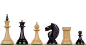 Fichas de ajedrez Queen's Gambit de 1957, de boj ebanizado, 3,75 pulgadas