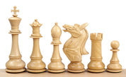 Pièces d'échecs NAPOLEON Redwood en bois de padouk et de buis - Taille 6,00''