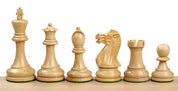 Pièces d'échecs Executive en bois d'acacia et buis - Taille 4,00''