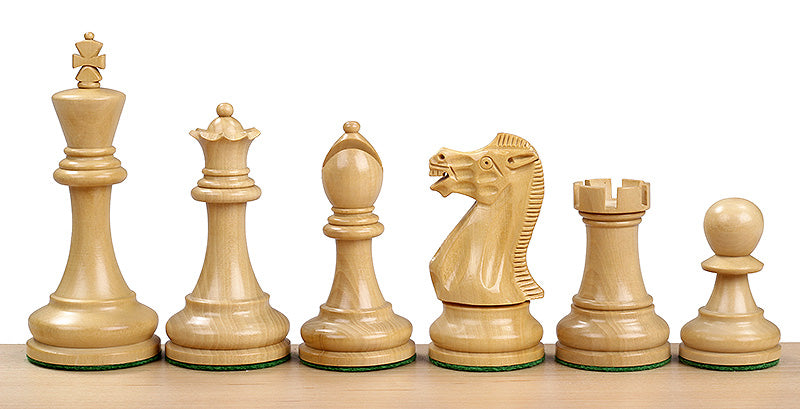 Pièces d'échecs Executive en bois d'acacia et de buis - Taille 3,50'' - Pièces d'échecs Executive en bois d'acacia et de buis - Taille 3,50''