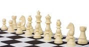 Staunton plastic chess pieces no 6 (king height: 95mm)