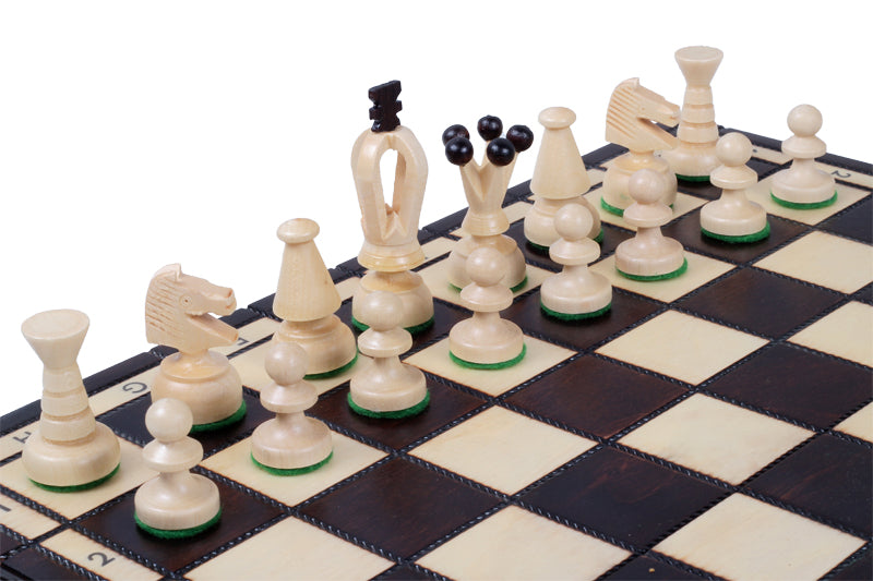Jeu d'Echecs ROYAL en bois de charme, de taille moyenne (34 x 34cm) - Ensemble Complet - 0da9dfd83776f273faa37d0a5500ff67