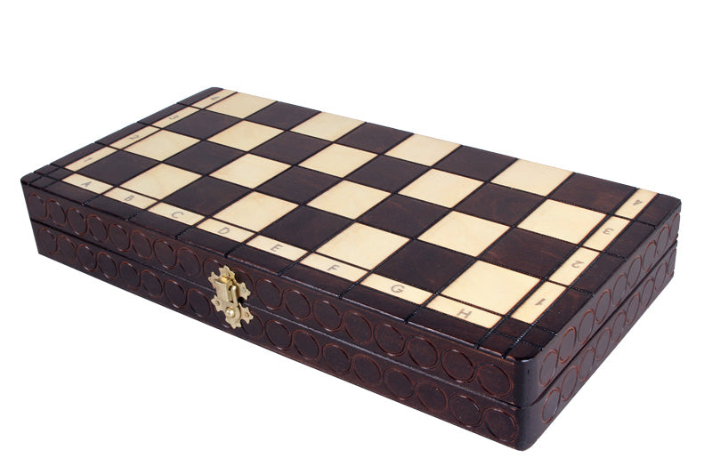 Jeu d'échecs PERLE en bois de hêtre, de taille moyenne (36 x 36cm) - Ensemble Complet - e61cfa0fbeda35945c8fbbe75c3c87af