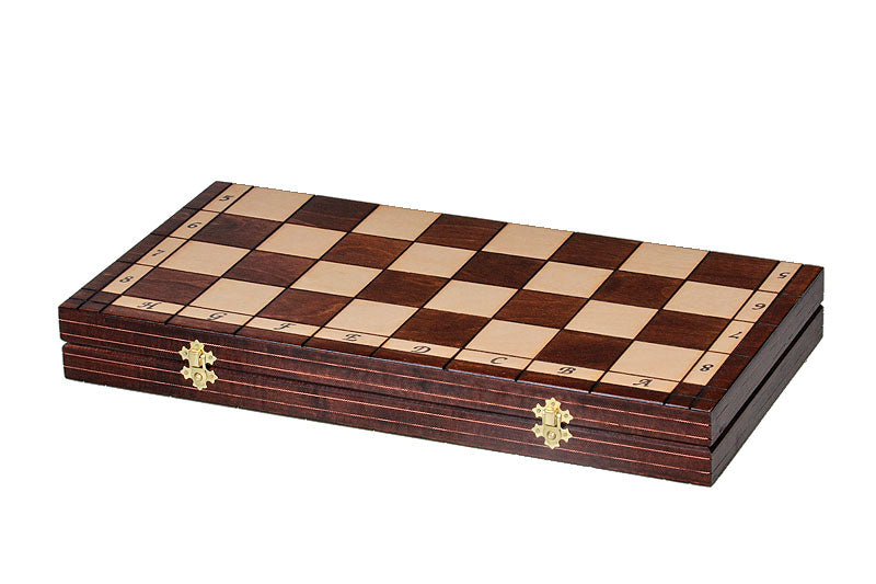 Jeu d'Echecs SPARTE avec les pièces en plastique et l'échiquier en bois, de grande taille (50 x 50cm) - Ensemble Complet - 423234274c4503882f2e1dc255b750da