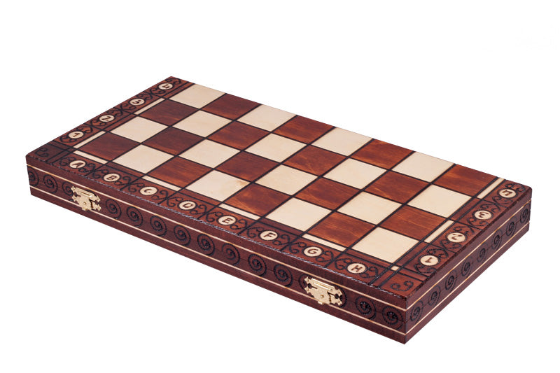 Jeu d'échecs CONSUL en bois de charme, de grande taille (48 x 48cm) - Ensemble Complet - dc08e78adc608054b50fdf024ee5b0c5