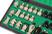 Jeu d'Echecs ROYAL en bois de charme, de grande taille (44 x 44cm) - Ensemble Complet