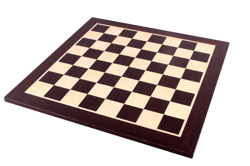 Echiquier en marqueterie de bois de Wengé et Sycomore - échiquier classique de Taille 5 - Echiquier en marqueterie de bois de Wengé et Sycomore - échiquier classique de Taille 5