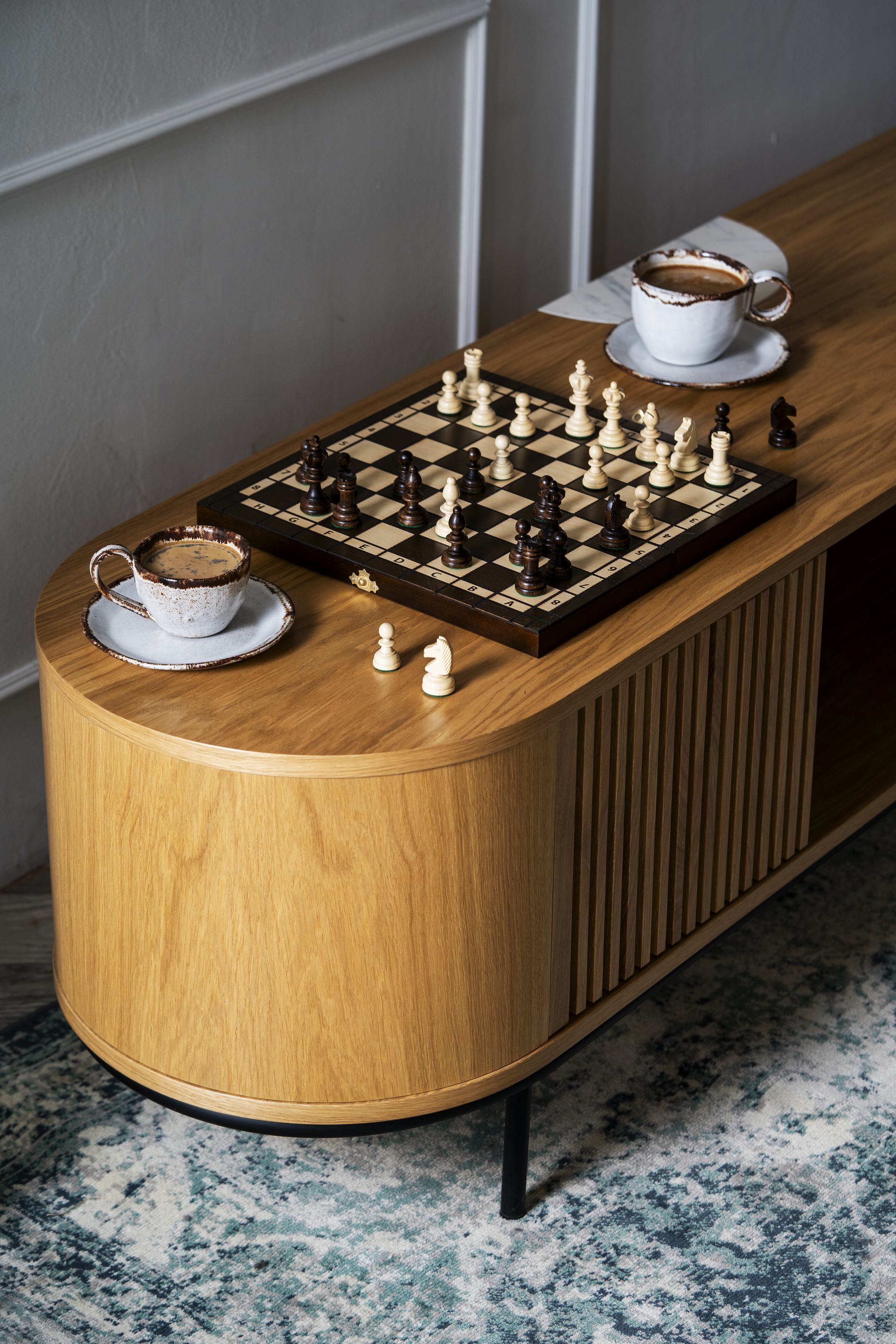 Jeu d'échecs OLYMPIQUE en bois de charme, de taille moyenne (35 x 35m) - Ensemble Complet - ddf44292310a938e855ae15641ee33e6