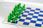 Staunton piezas de ajedrez 6, plástico (rey 95 mm) - verde