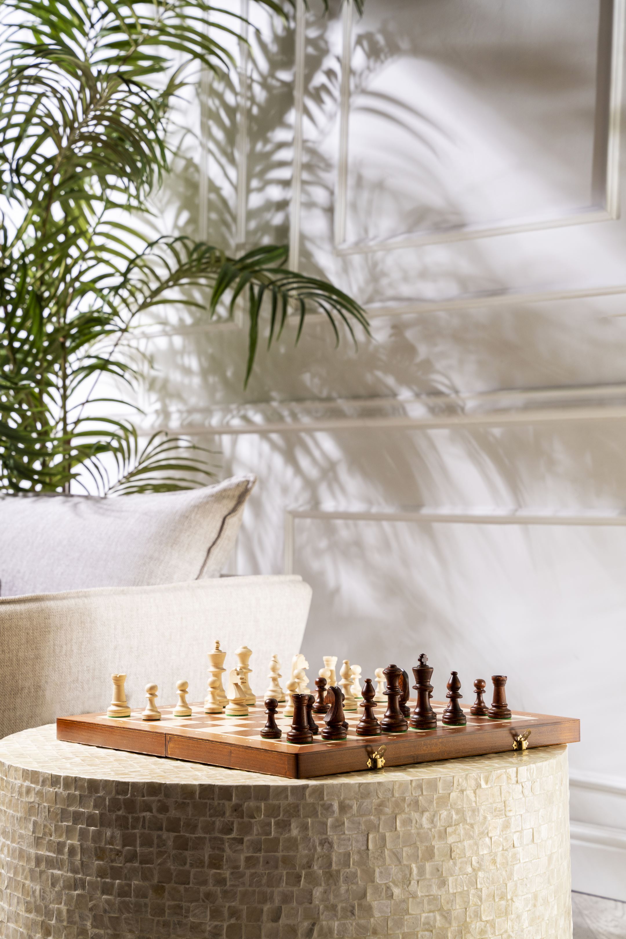 Tournament Chess No. 5 Intarsia avec hetmans supplémentaires - dac5dd25d69e009246fccd80726e5692