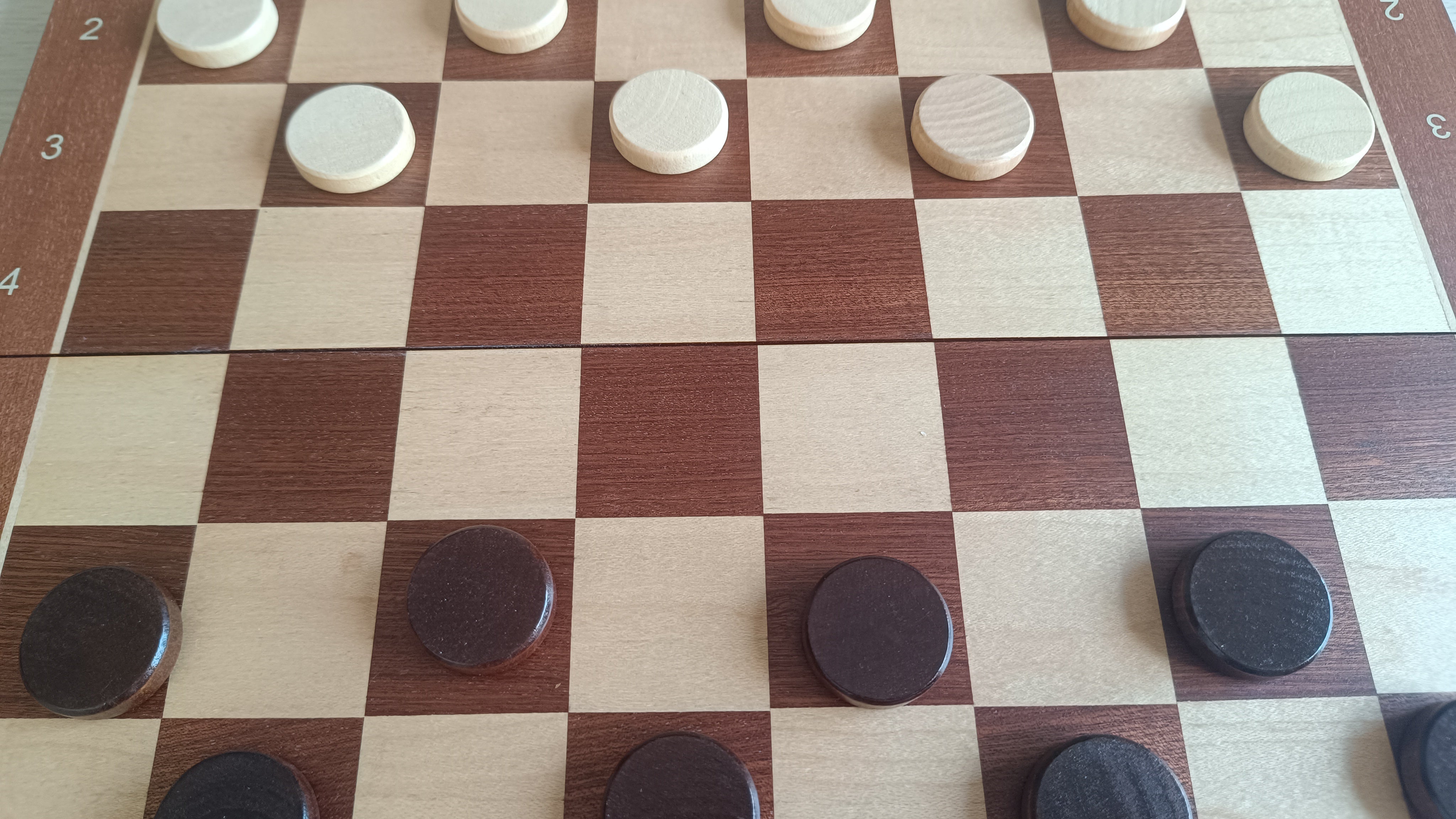 Échecs magnétiques en bois + dames en bois (38 x 38 cm) - Échecs magnétiques en bois + dames en bois (38 x 38 cm)