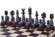 Jeu d'Echecs du SAPIN DE NOËL en bois de charme, de grande taille (60 x 60cm)