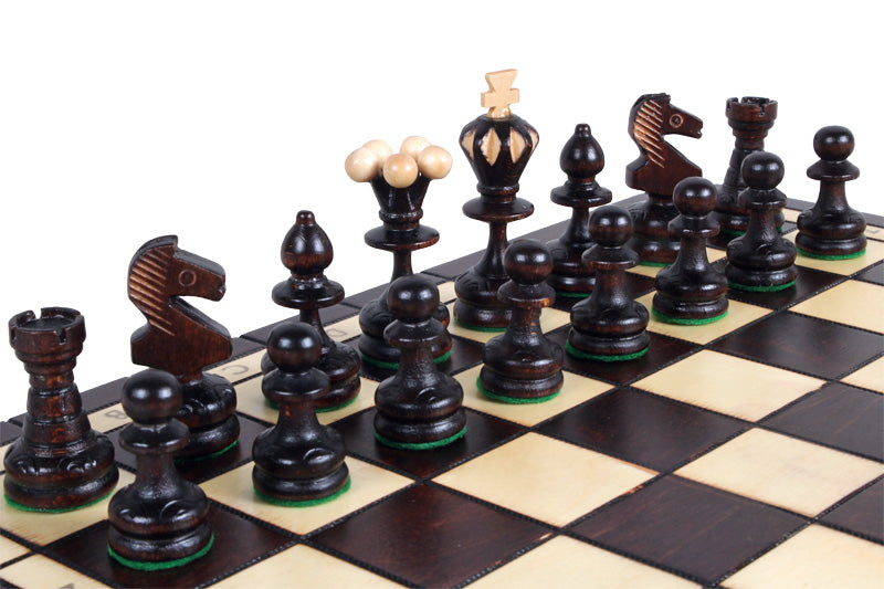 Jeu d'échecs PERLE en bois de hêtre, de taille moyenne (36 x 36cm) - Ensemble Complet - 578b9af065aa09b831afc5cda224fc76