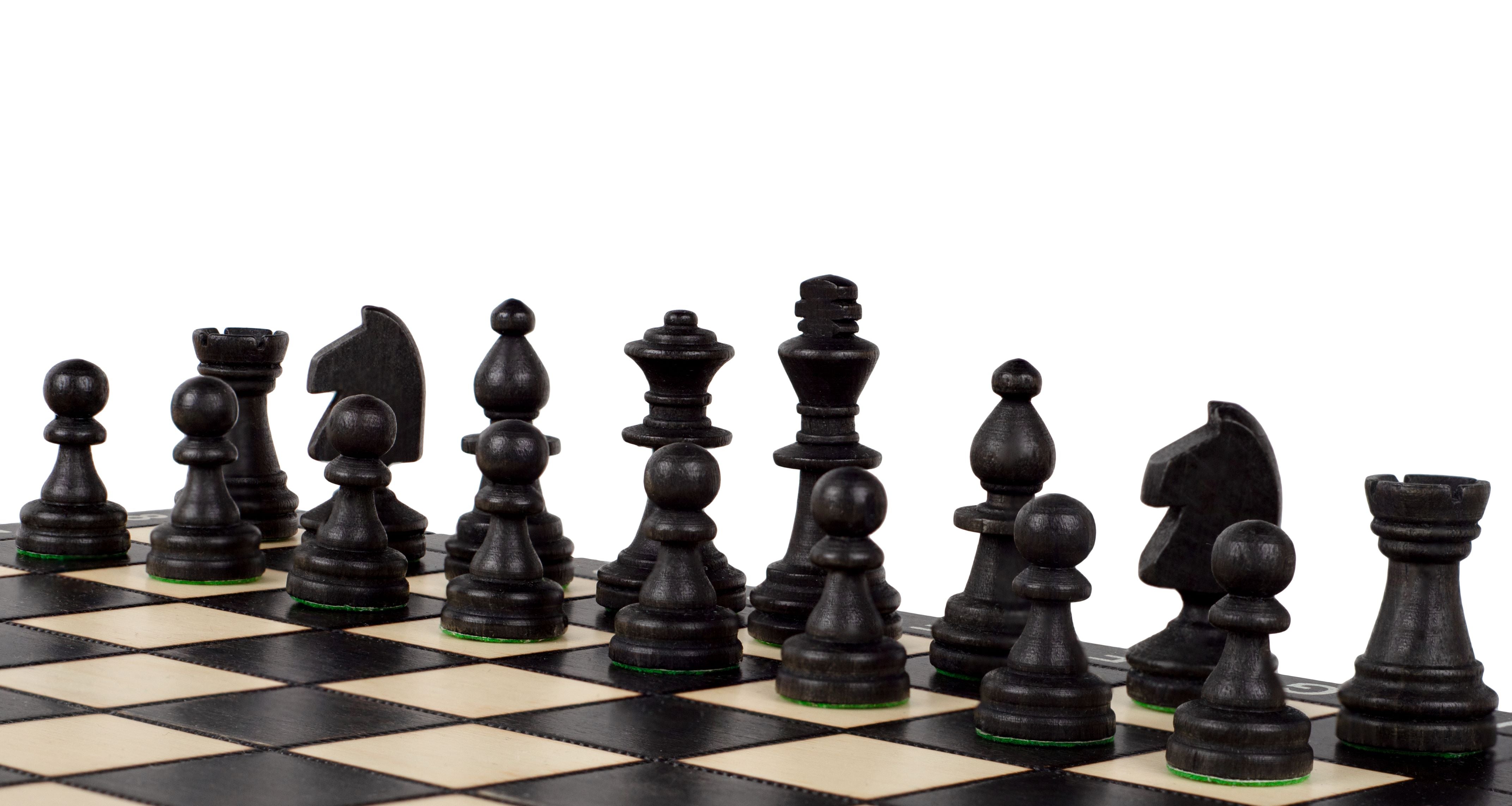 ÉCHECS D'ÉCHECS MAGNÉTIQUE EN BOIS - NOIR - 54c05fc80964836883c8ff46267d99a1