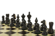 Jeu d'échecs d'entraînement pliant en bois , de petite taille (35 x 35cm) - Ensemble Complet