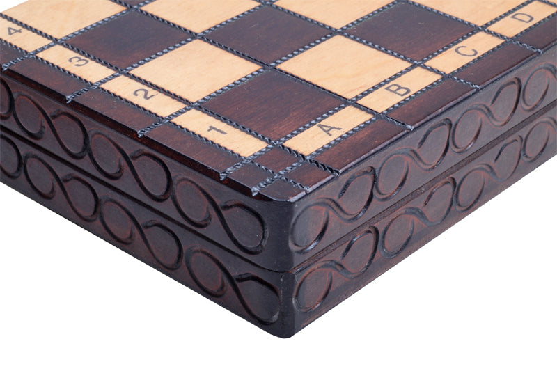 Jeu d'échecs PERLE en bois de hêtre, de petite taille (29 x 29cm) - Ensemble Complet - 990161c5b69f99ec4a6127fc01ef9d52