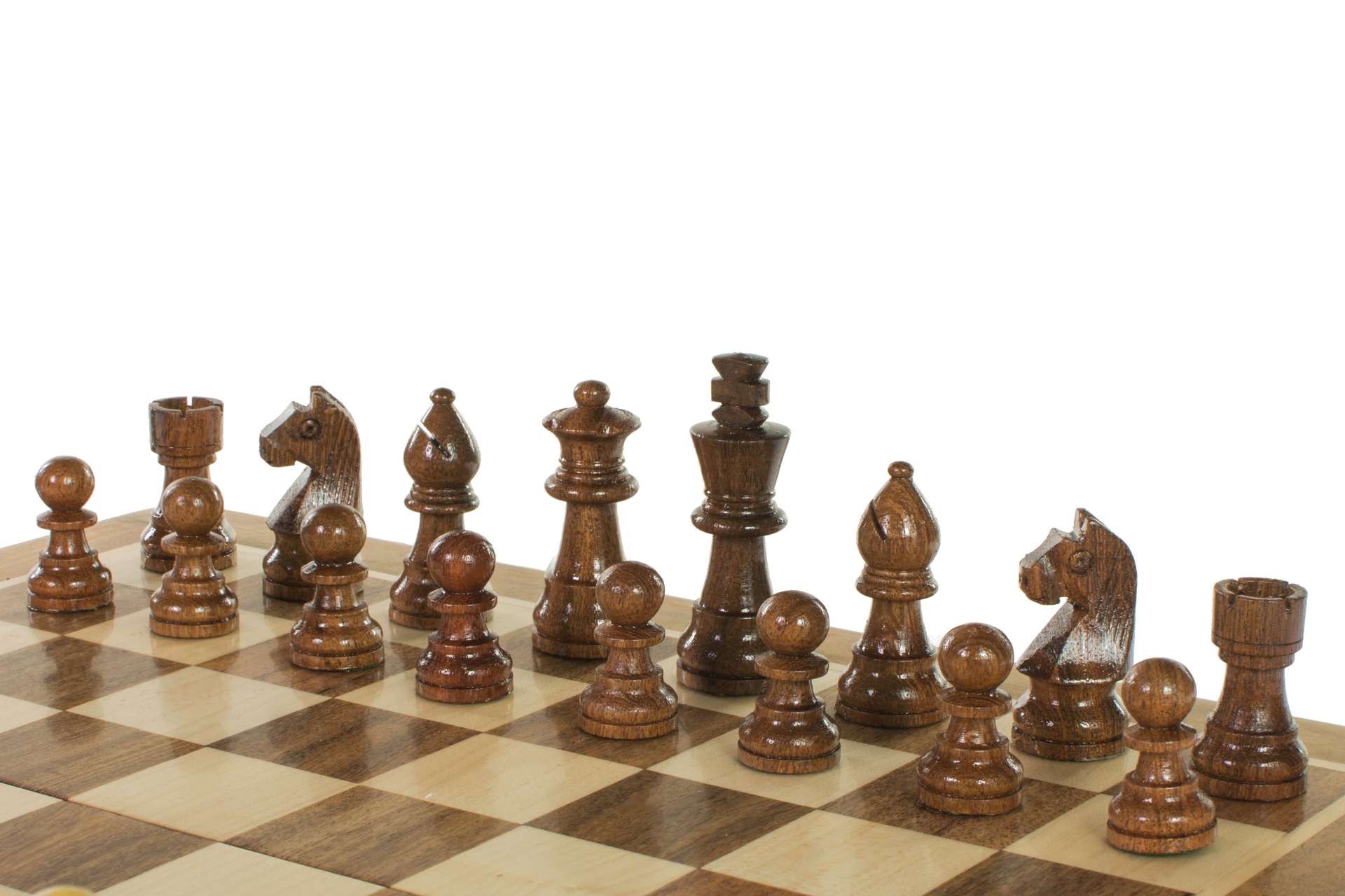 Jeu d'échecs Magnétique Pliant en bois d'acacia et buis de petite taille (30x30cm) - ac2e784e63fecd8e23ca984f26822408
