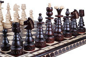 Jeu d'Echecs du SAPIN DE NOËL en bois de charme, de grande taille (60 x 60cm)