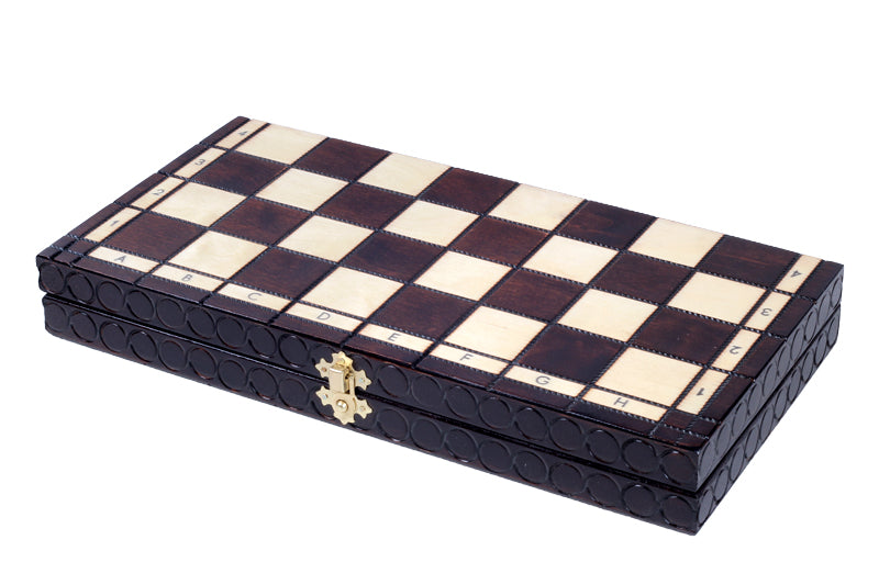 Jeu d'Echecs ROYAL en bois de charme, de taille moyenne (34 x 34cm) - Ensemble Complet - 9cb57c9a2837a04bdfcb6214ef3390ea