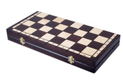 Juego de ajedrez de madera Rajastán 47 x 46,5 cm