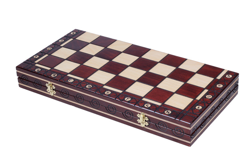 Jeu d'échecs CONSUL en bois de charme, de grande taille (48 x 48cm) - Ensemble Complet - 211f90a31a8c192b94a4efad5d106874