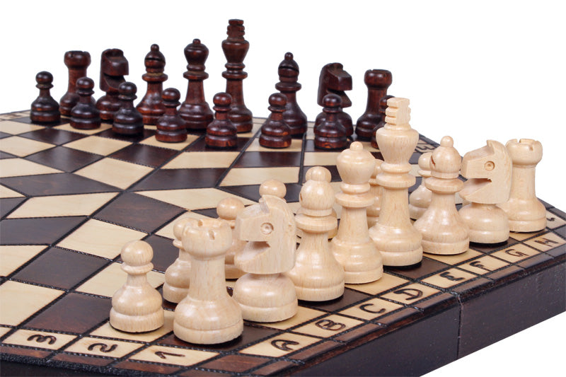 Jeu d'échecs en bois YALTA 3 Joueurs de taille moyenne (40 x 35 cm) - 105df54feda25d2852aca0d357fa465c