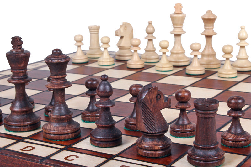 Jeu d'échecs JUPITER en bois de charme, de taille moyenne (42 x 42cm) - Ensemble Complet - c6660b260fafc31184781392c2c28e5e