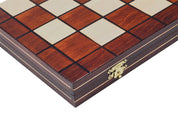 Jeu de dames en bois de charme - damier 8 x 8 cases , de taille moyenne (40 x 40cm) - Ensemble Complet