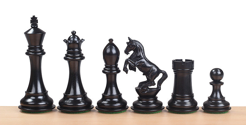 Pièces d'échecs Alexander Ebony en bois d'ébène et de buis - Taille 4,00'' - 39dc7ca73672ad3dc2bd7a64ae11fce3